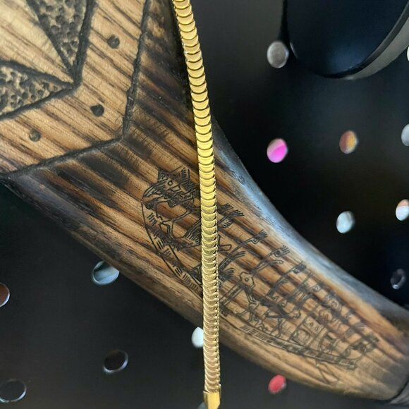 Gold Herringbone Bracelet - Picture 2 of 3